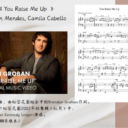 【客戶訂製 13】《雙鋼琴譜》You Raise Me Up - Shawn Mendes, Camila Cabello